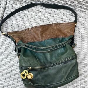 Steve Madden Green Leather Bag (Large)